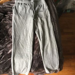 Gray sweat pants